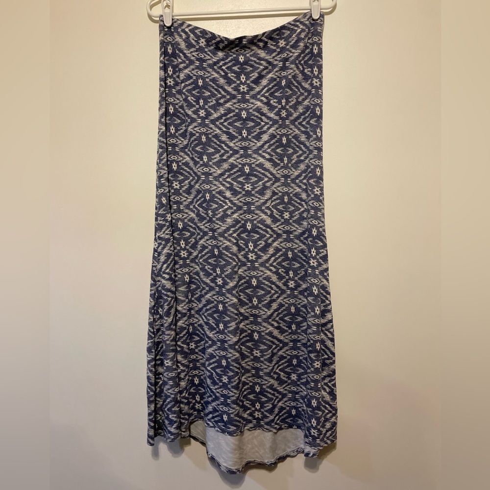 BILLABONG Back on Top Blue Southwest Print Maxi Skirt in Size L